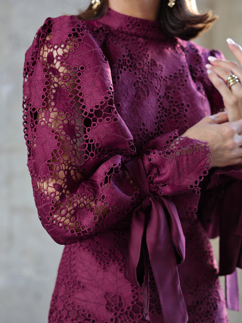 Vestido Midi Recto Amarante
