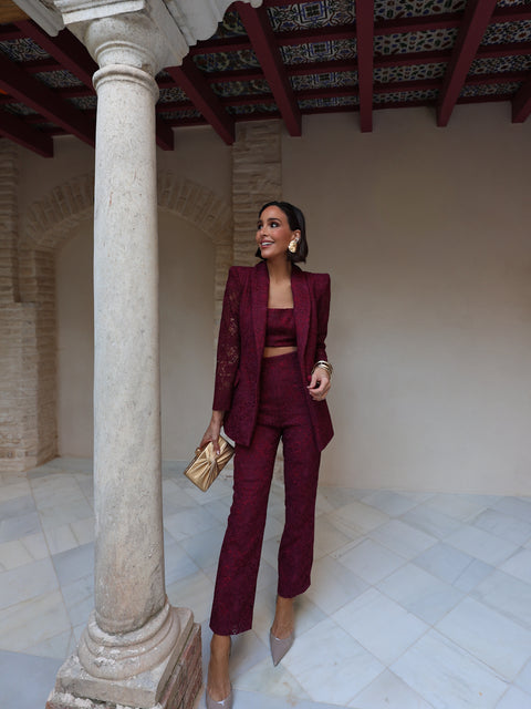 Chaqueta Aura Burdeos