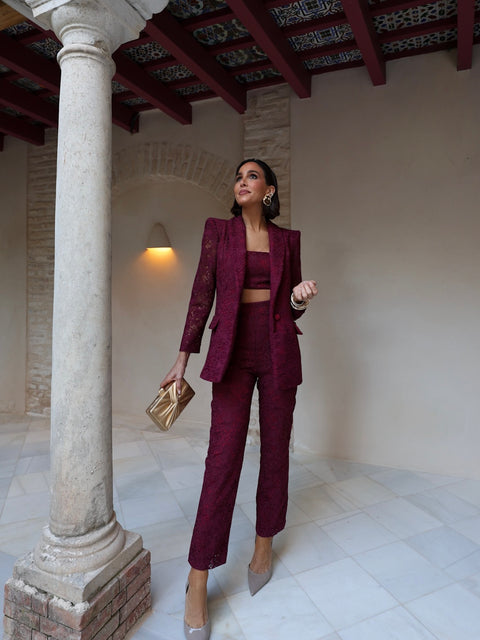 Chaqueta Aura Burdeos