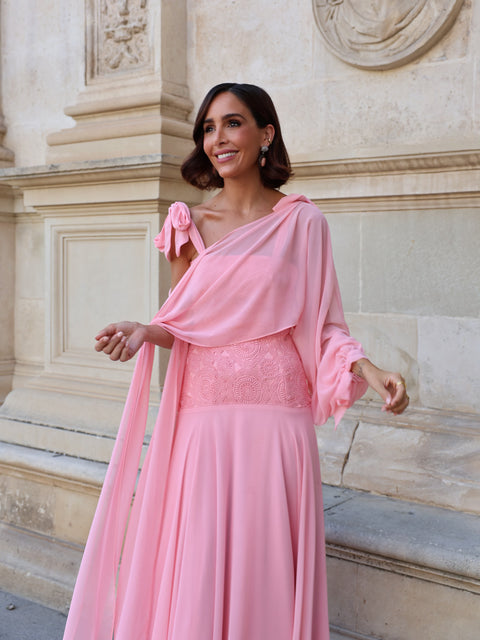 Vestido Largo Lacería