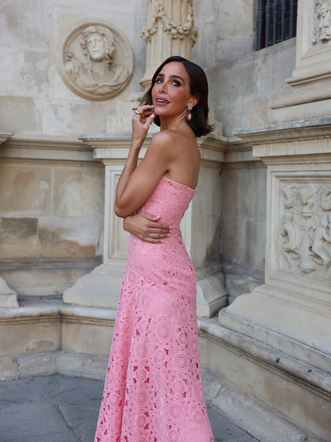 Vestido Midi Lacería