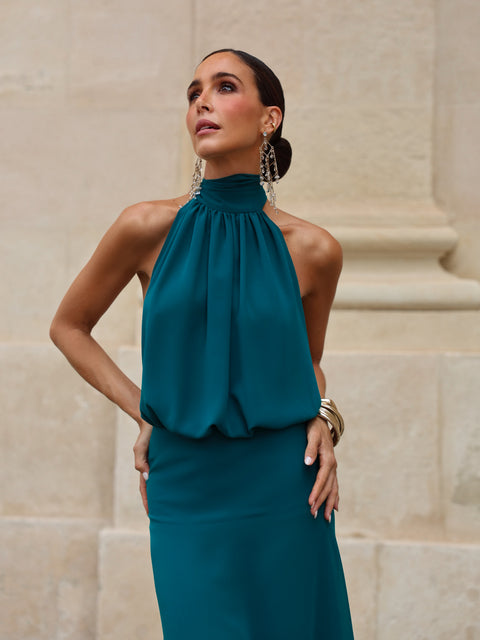 Vestido Paris Petróleo