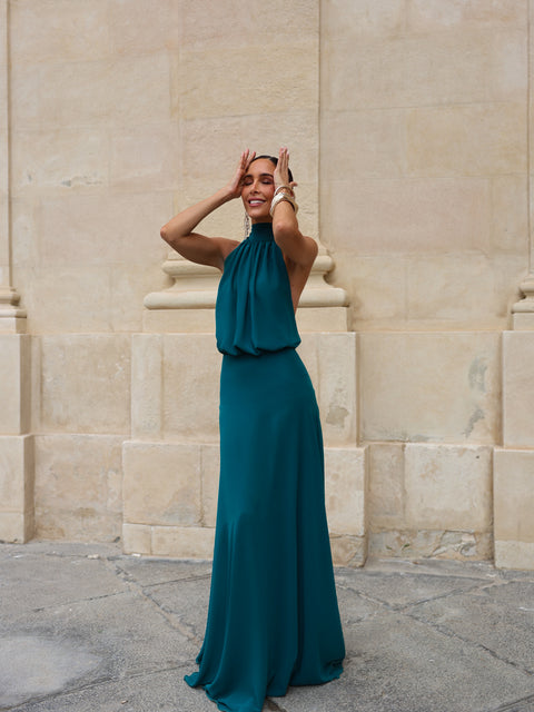 Vestido Paris Petróleo