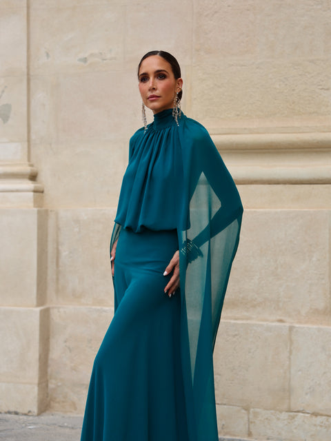 Vestido Paris Petróleo