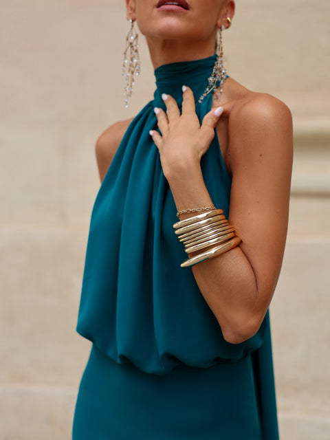 Vestido Paris Petróleo