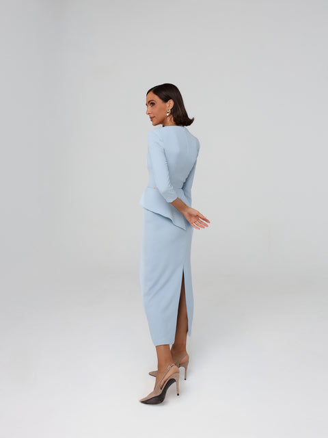 Viena Light Blue Dress