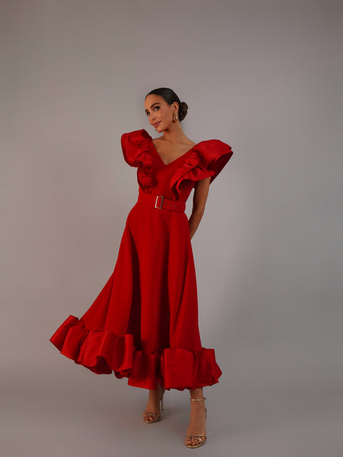 Vestido Valentina Rojo