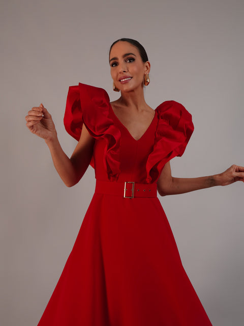 Vestido Valentina Rojo