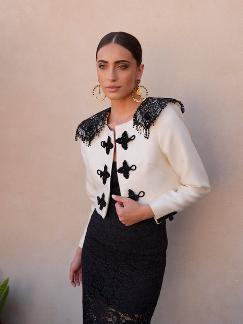 Chaqueta Goyesca Beige