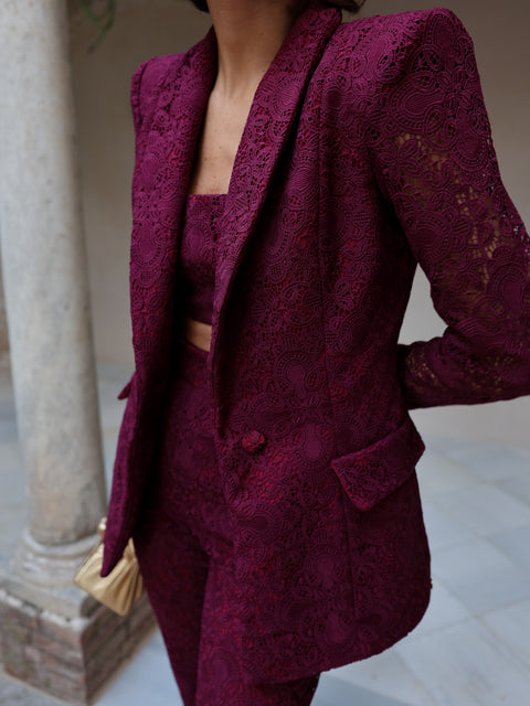 Chaqueta Aura Burdeos