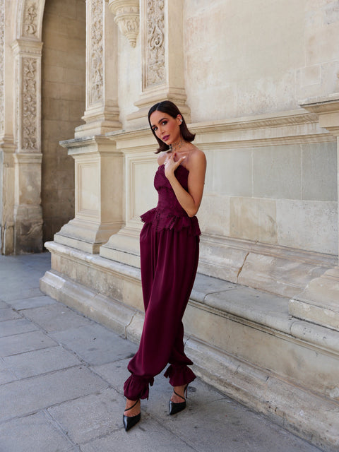 Pantalón Liso Amarante