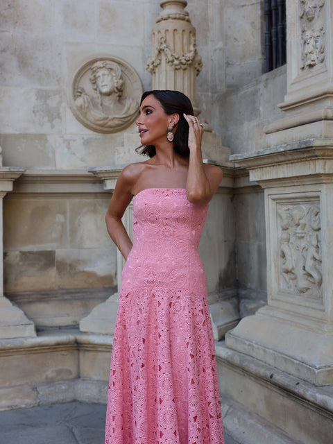 Vestido Midi Lacería