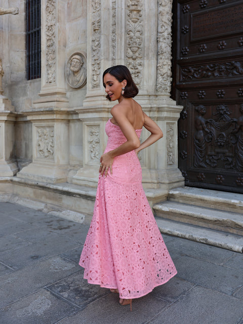 Vestido Midi Lacería