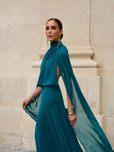 Vestido Paris Petróleo