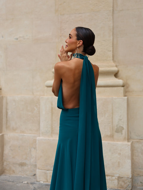 Vestido Paris Petróleo