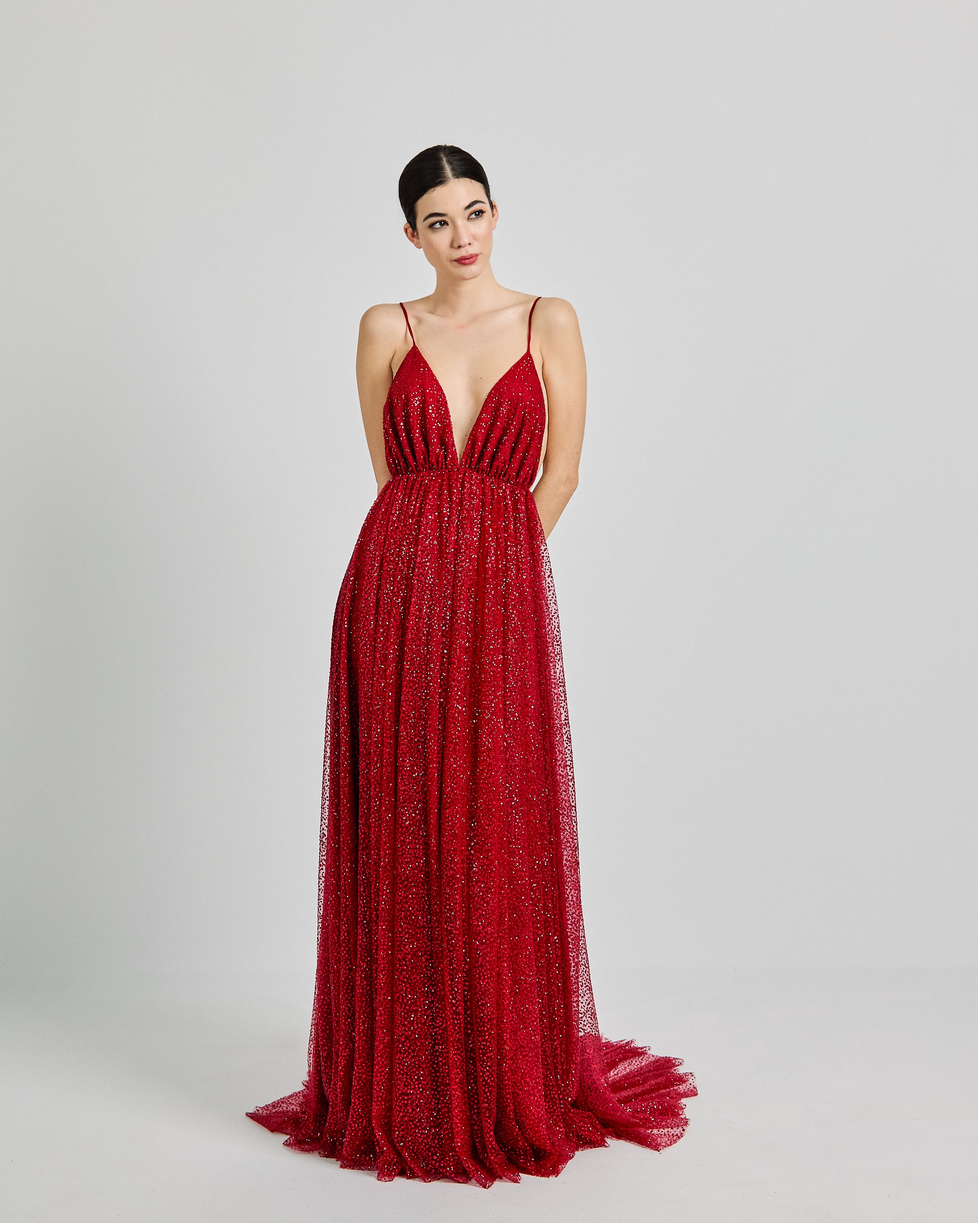 barbilla Gratificante Idealmente Vestido Ágata Rojo – Rocío Osorno